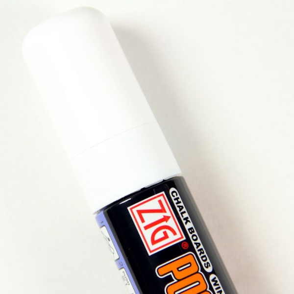 White Posterman Wet Wipe Pen - 15mm Nib